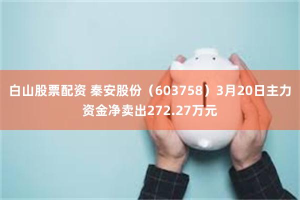 白山股票配资 秦安股份（603758）3月20日主力资金净卖出272.27万元