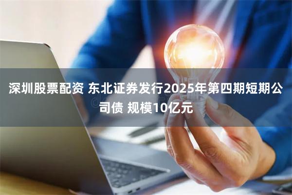 深圳股票配资 东北证券发行2025年第四期短期公司债 规模10亿元