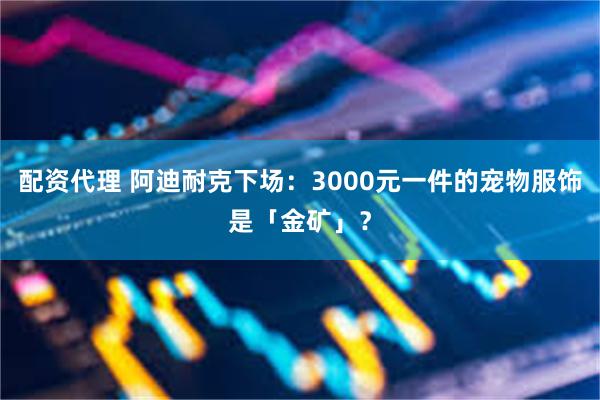 配资代理 阿迪耐克下场：3000元一件的宠物服饰是「金矿」？