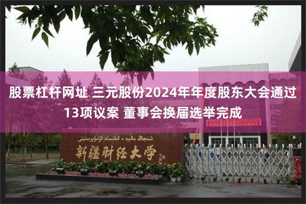 股票杠杆网址 三元股份2024年年度股东大会通过13项议案 董事会换届选举完成