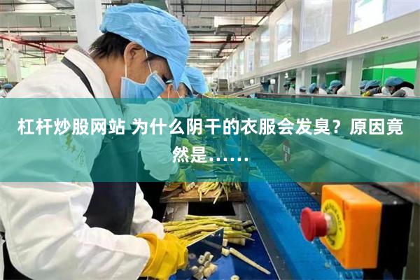 杠杆炒股网站 为什么阴干的衣服会发臭？原因竟然是……