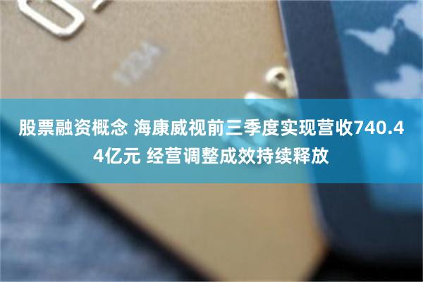 股票融资概念 海康威视前三季度实现营收740.44亿元 经营调整成效持续释放