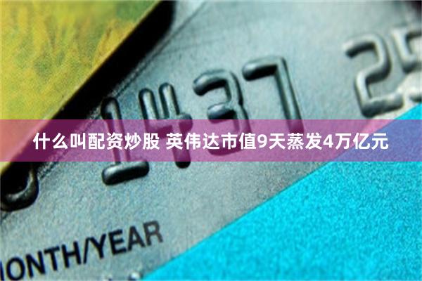 什么叫配资炒股 英伟达市值9天蒸发4万亿元